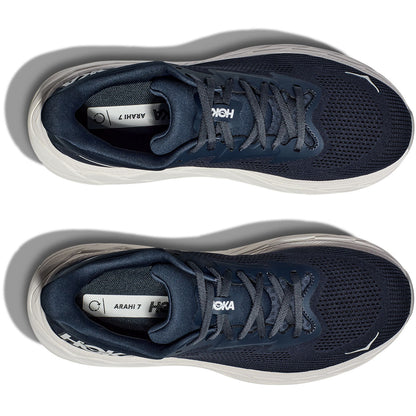 Hoka Arahi 7 Scarpe da corsa da uomo - Outer Space/Bianco