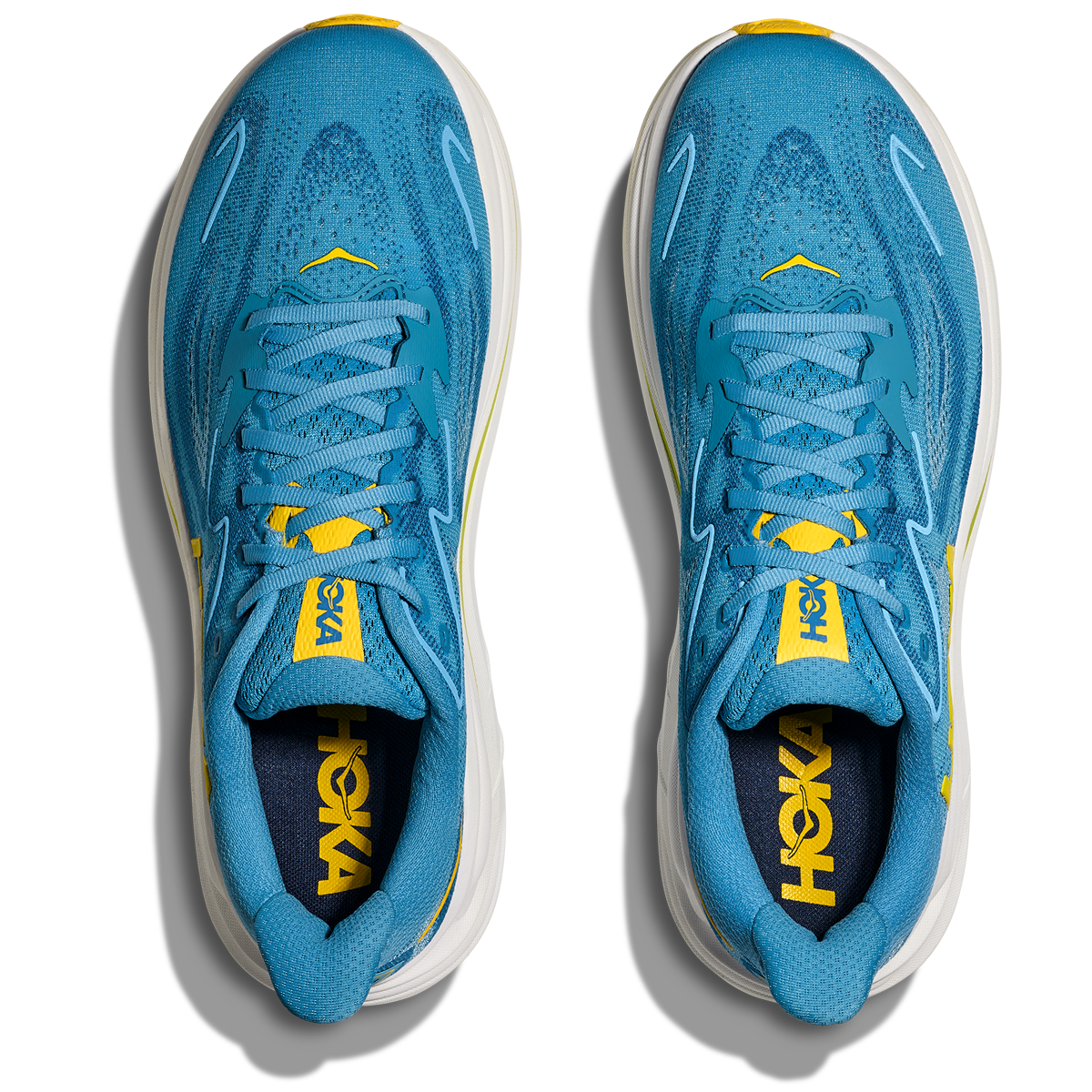 Hoka Clifton 10 Scarpe da corsa a taglia larga - Uomo - Blu alpino/Notte nebbiosa