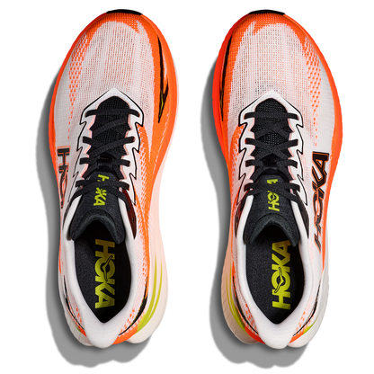 Hoka Mach X 3 Scarpe da corsa - Uomo - Bianco/Arancione neon